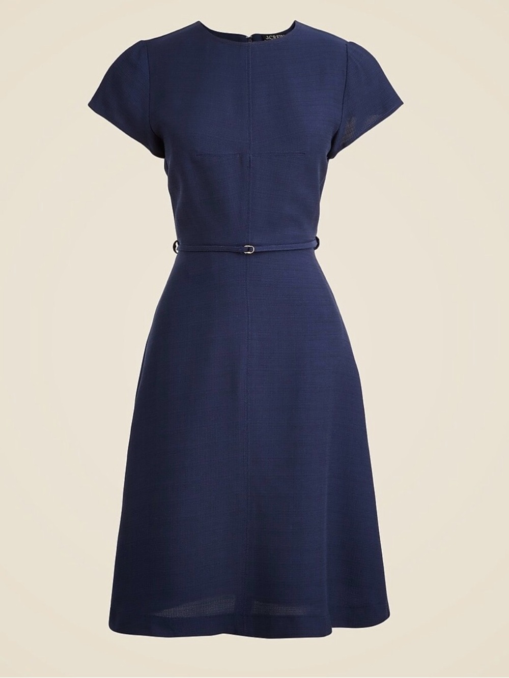 JCrew Navy Cap Sleeve Work Dress